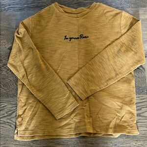 Zara Mustard Long Sleeve Shirt “I’m gonna roar”
